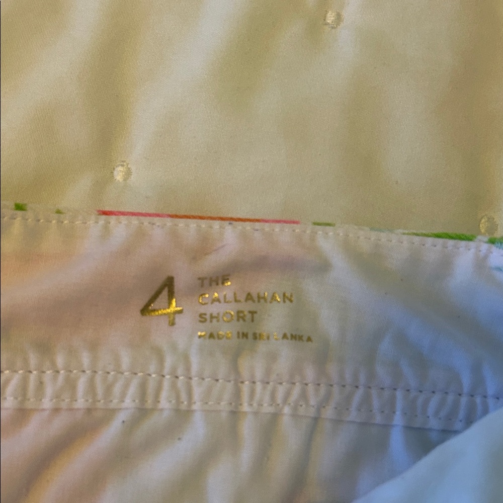 Lilly Pulitzer Pink and Green High Waist Shorts - Picture 3 of 4